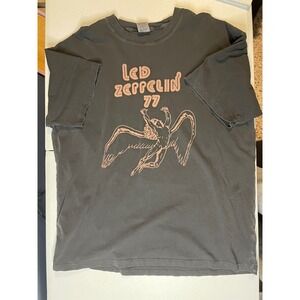 Led Zeppelin 77 Graphic T Shirt Icarus Rock Band Tee Size M